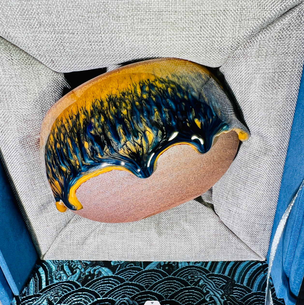 Master work golden peacock jianzhan teacup-IM193