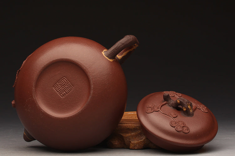 Master work purple clay pine needle teapot 200ml-PCT014