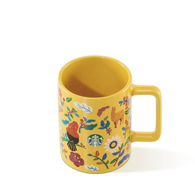 STARBUCKS - Tropical Peru style mug 384ml offline 0918 num 38