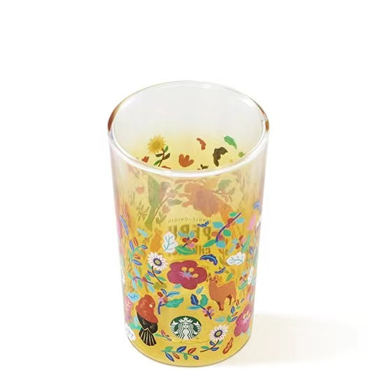 STARBUCKS - Tropical Peru style Double tumbler 350ml offline 0918 num 39