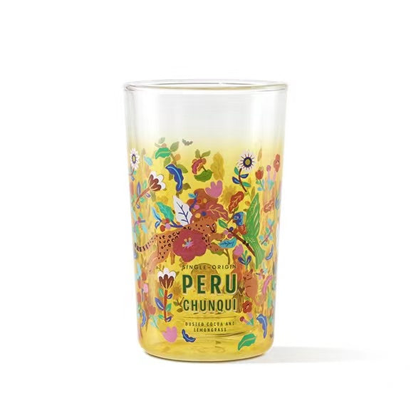 STARBUCKS - Tropical Peru style Double tumbler 350ml offline 0918 num 39