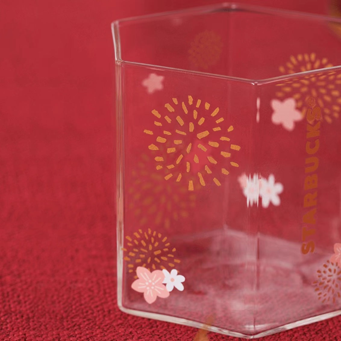 Starbucks -Fireworks burst glass 380ml