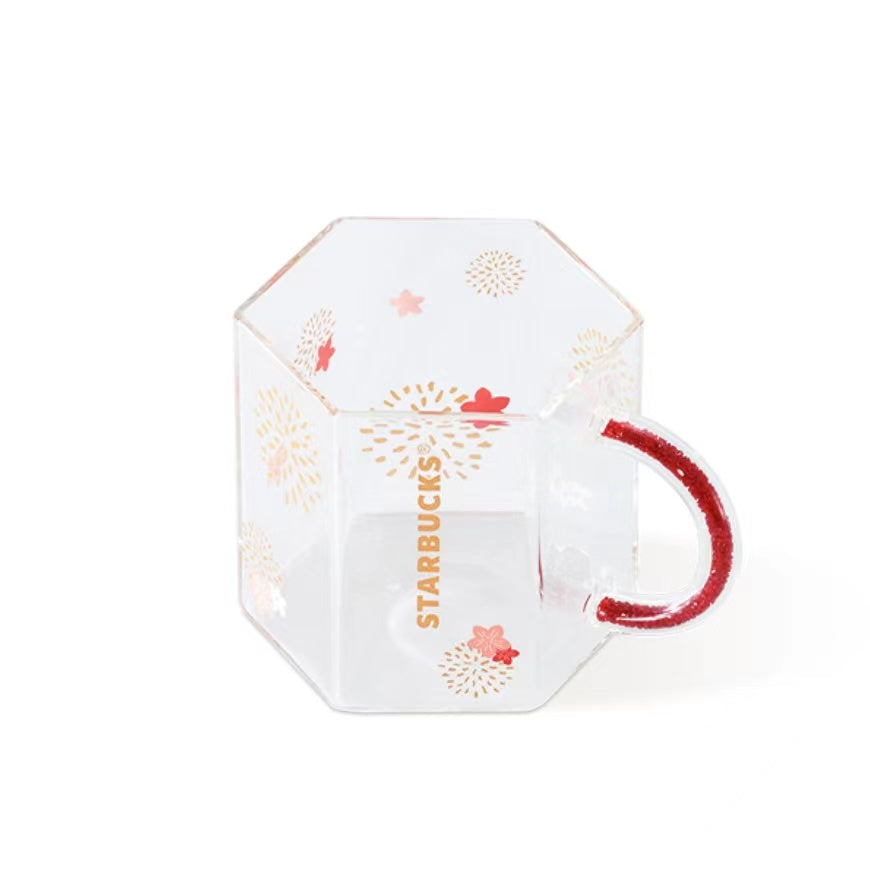 Starbucks -Fireworks burst glass 380ml