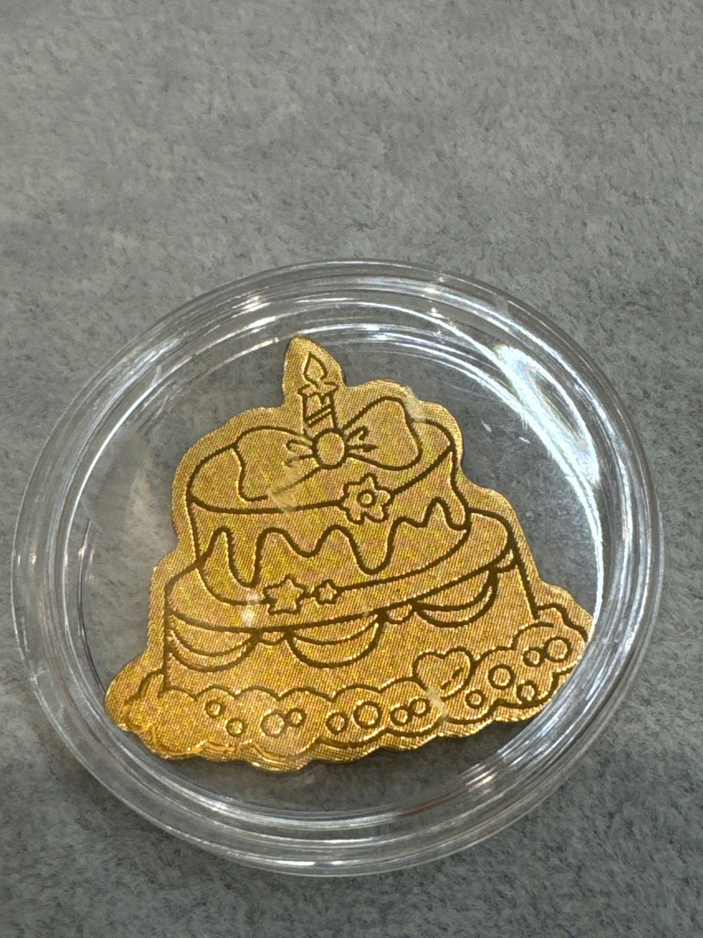 2mg Gold Stickers