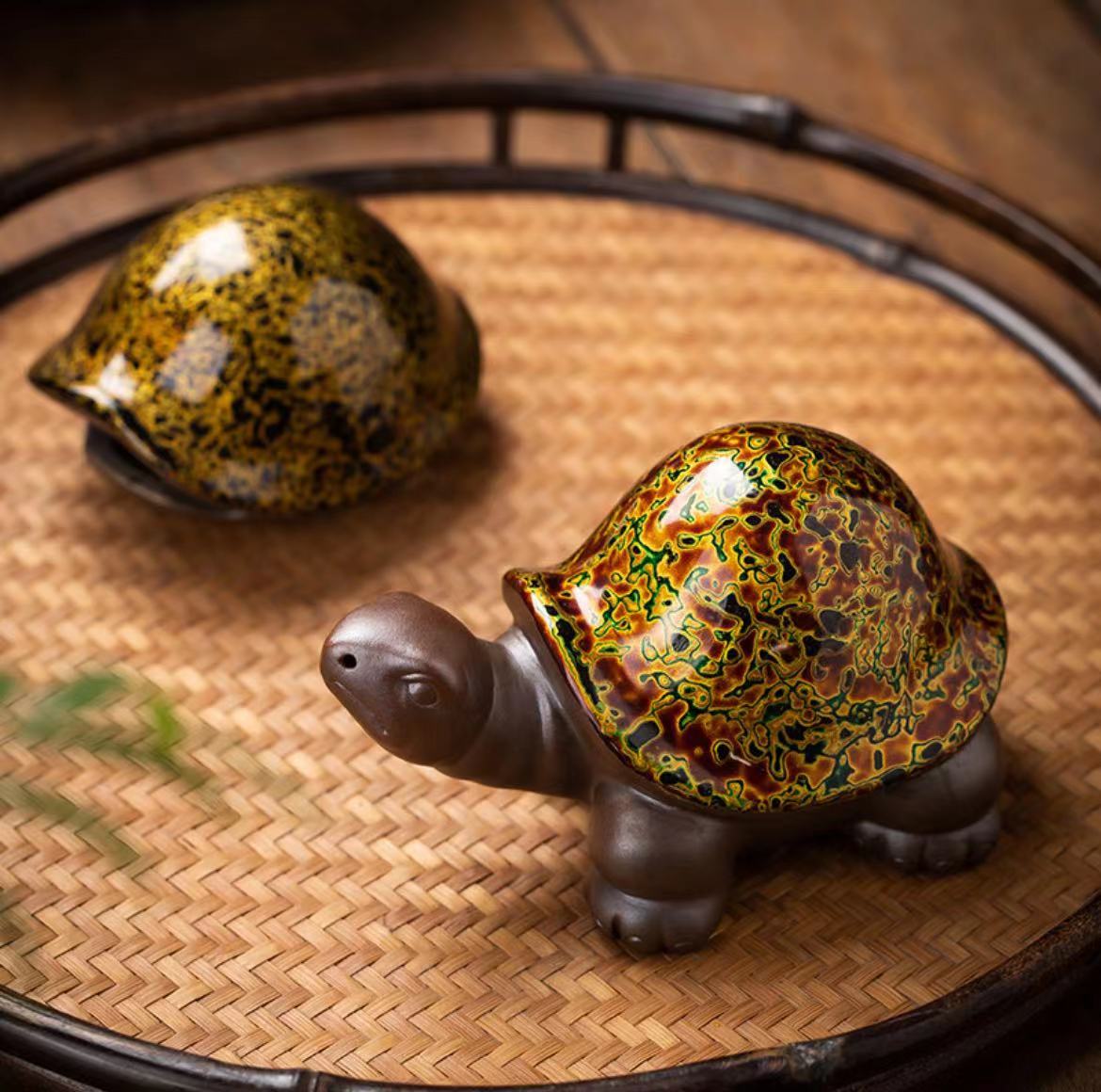 Master work Daqi purple clay teapet turtle-IM714