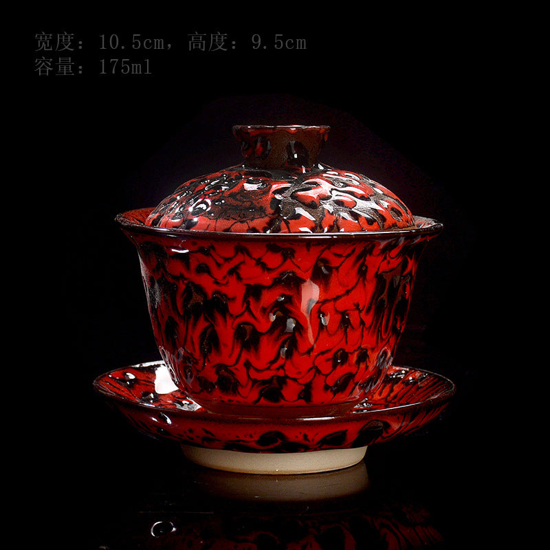 Mythical beast three pieces gaiwan -IM313