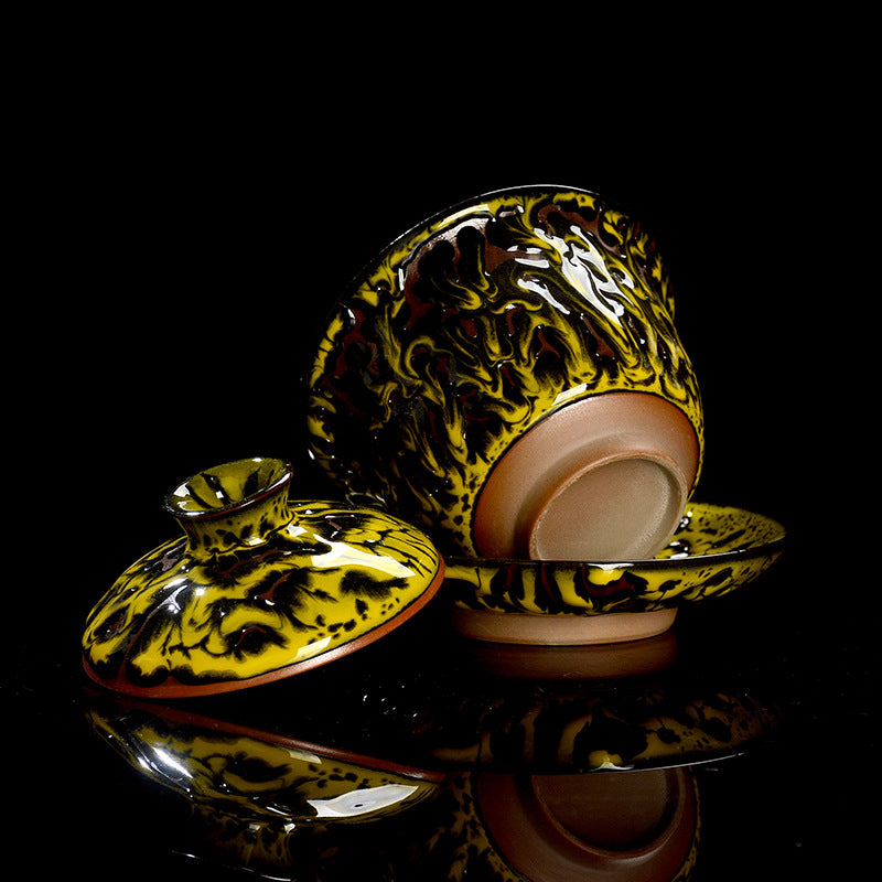 Mythical beast three pieces gaiwan -IM313